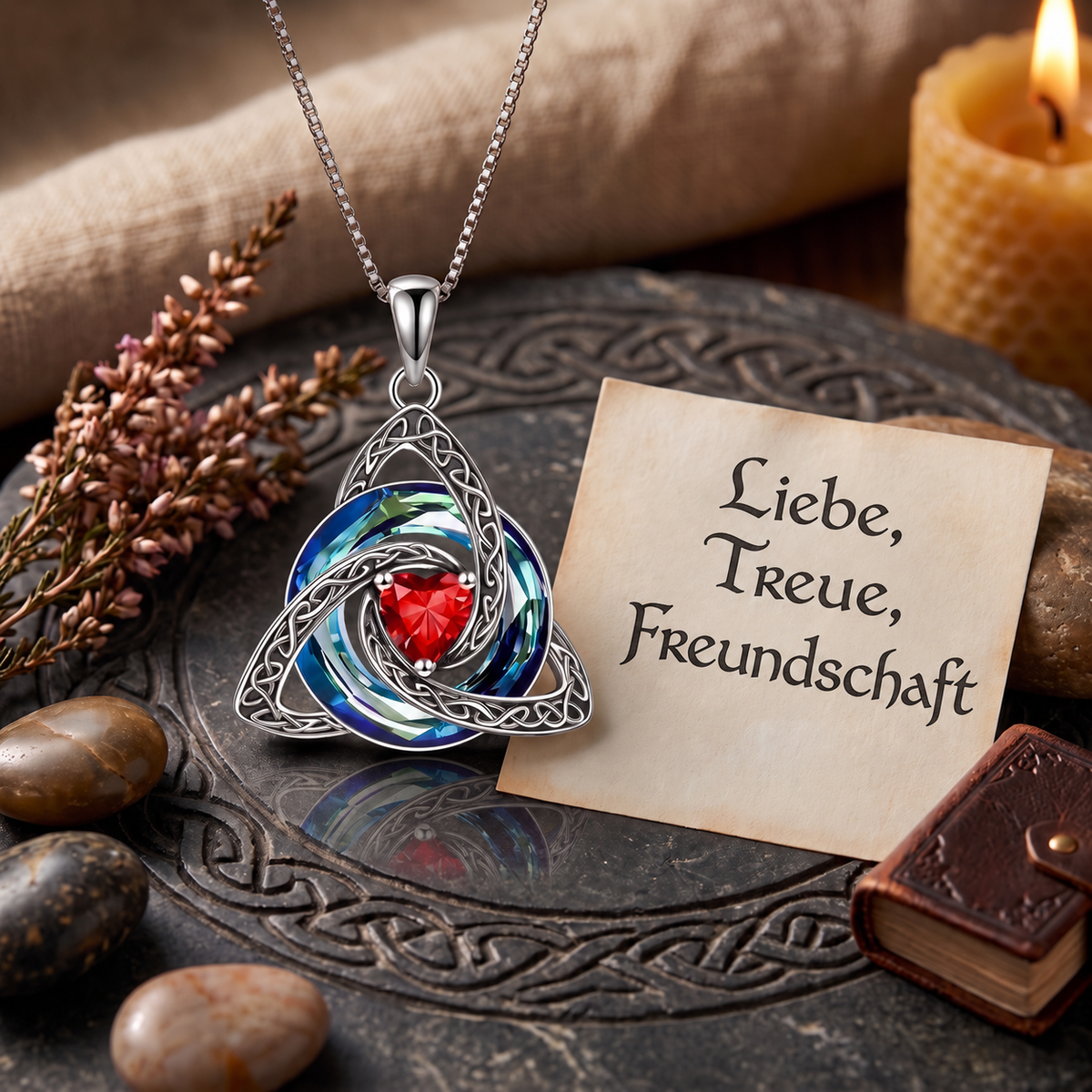 Hexenknoten-Halskette – Juni (Alexandrit)