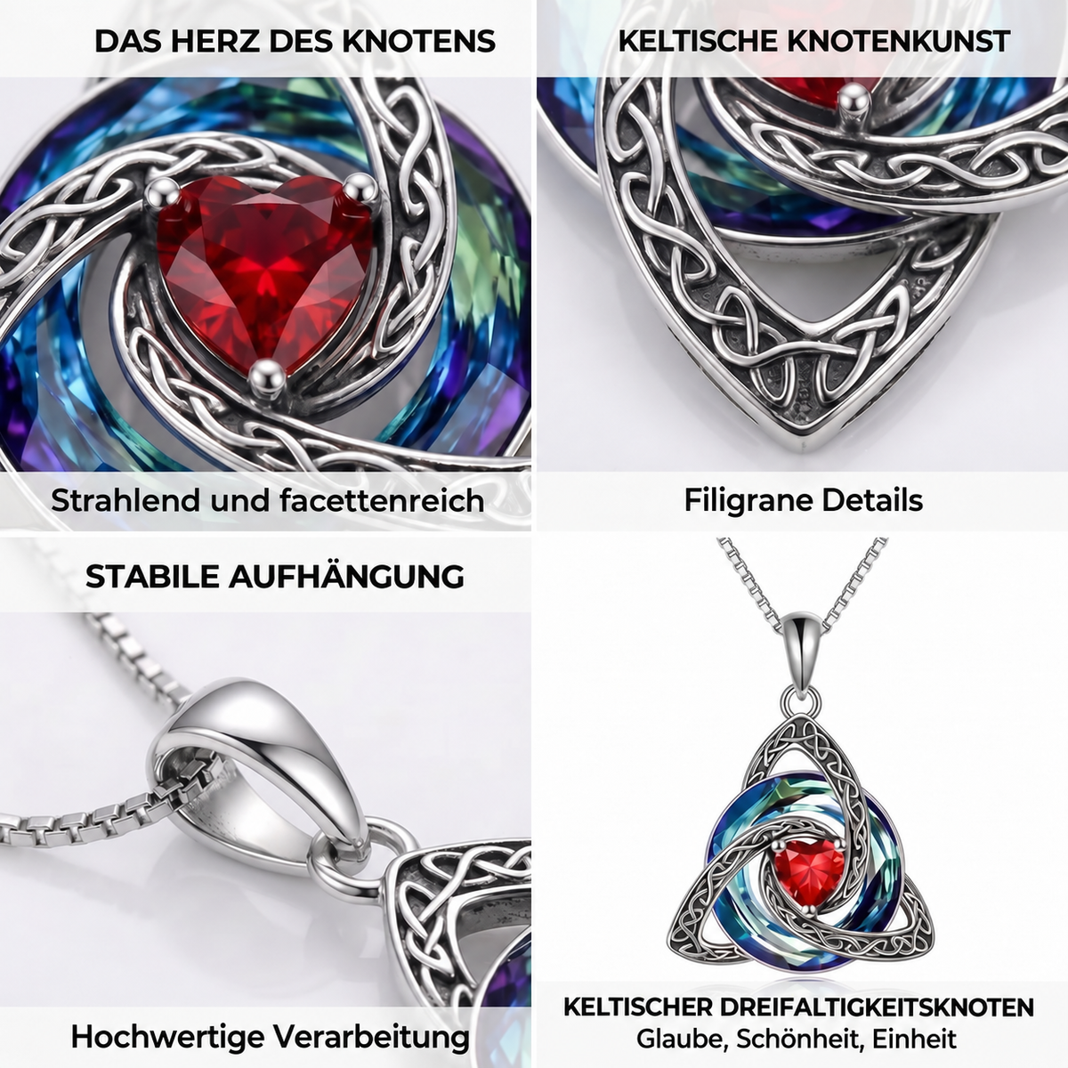 Hexenknoten-Halskette – Juni (Alexandrit)
